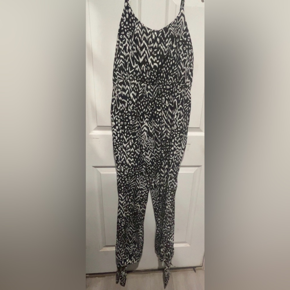 Kori black and white animal print jumpsuit #jumpsuit #animalprint - Picture 6 of 8